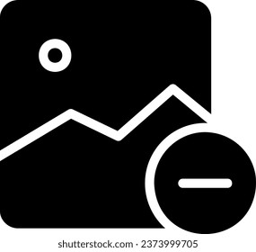 Glyph-Symbol-Vektorgrafik löschen