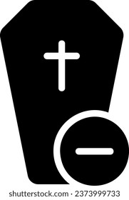 Glyph-Symbol-Vektorgrafik löschen