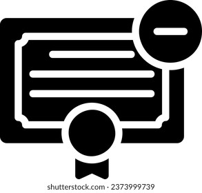 delete glyph icon illustration vector