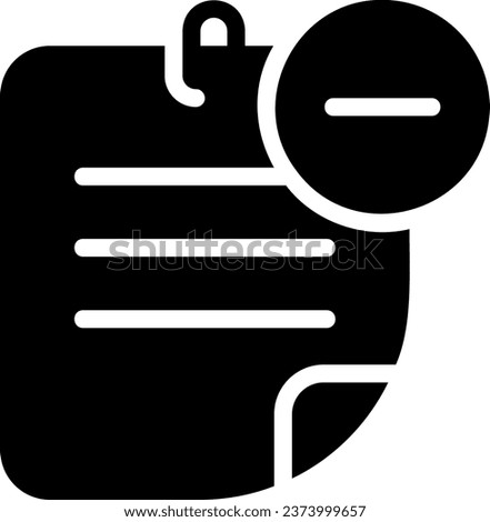 delete glyph icon illustration vector