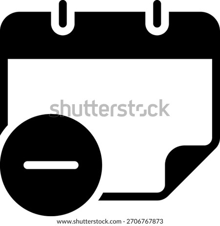 delete glyph icon illustration vector