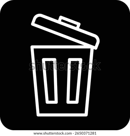 Delete Glyph Vector Icon Design