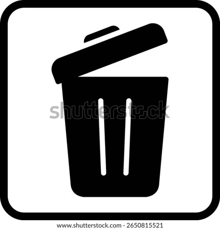 Delete Glyph Vector Icon Design