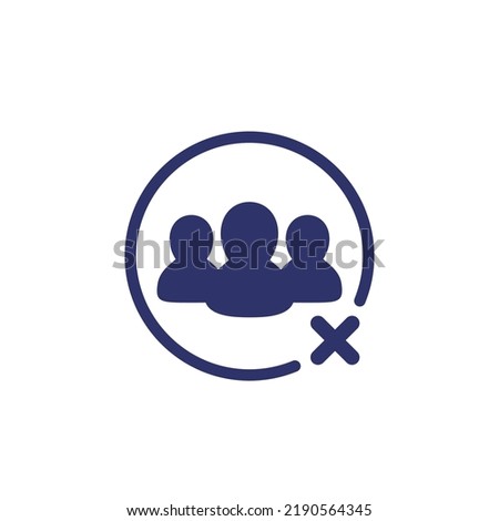 delete group icon on white