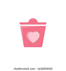 Delete Heart Icon ,Valentine Day Symbol