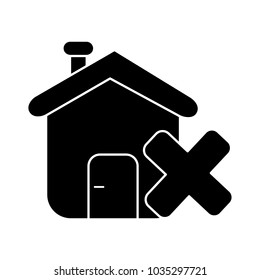 delete home vector symbol