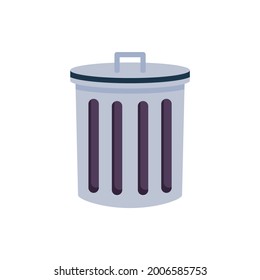 icono de eliminación, bin, papelera ilustración vectorial