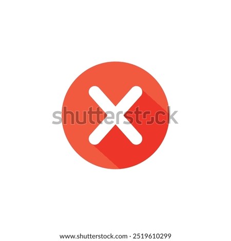 Delete icon. Close vector icon, delete symbol. simple flat vector illustration for web site or mobile app.