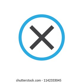 Delete icon. Cross sign