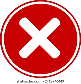 Icono de eliminación. Iniciar sesión en círculo. Diseño vectorial reemplazable.