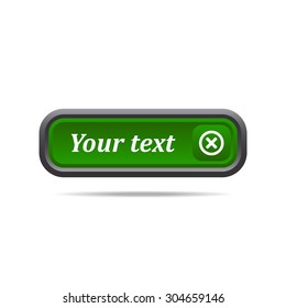 Delete icon. Cross sign in circle - can be used as symbols of wrong, close, deny etc. icon. vector design