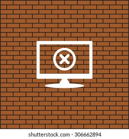 Delete icon. Cross sign in circle - can be used as symbols of wrong, close, deny etc. icon. vector design