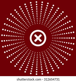 Delete icon. Cross sign in circle - can be used as symbols of wrong, close, deny etc. icon. vector design