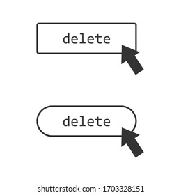 delete icon design. the icon that appears on the computer screen is suitable for web   and mobile apps