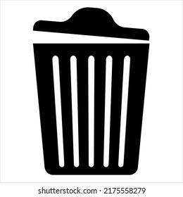Icono de eliminación. Dustbin, Archivo EPS 10 de la ilustración vectorial.