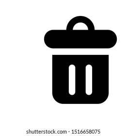 Delete icon. File trash button