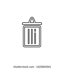 Delete icon. File trash sign