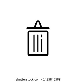 Delete icon. File trash sign