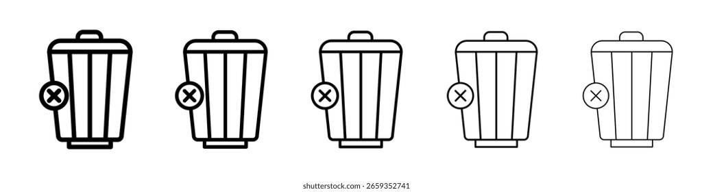 Icono de Borrar llenado concepto de signo plano para el Diseño web.