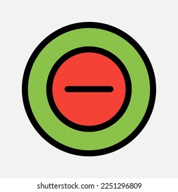 Delete icon in filled line style about essentials, use for website mobile app presentation