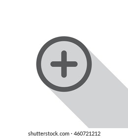 Delete icon, flat design style