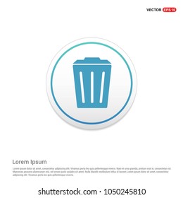 Delete Icon Hexa White Background icon template