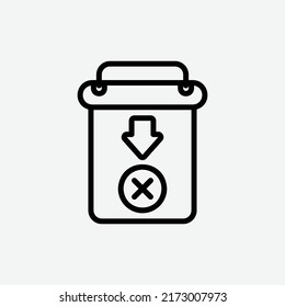  delete icon, isolated cloud computing icon in light grey background, perfect for website, blog, logo, graphic design, social media, UI, mobile app