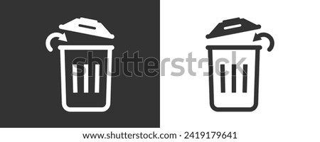 Delete icon isolated. Linear and filled Delete icon. symbol of remove or delete, Ui,Web. vector illustration concept.