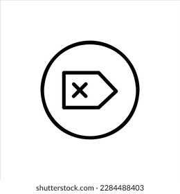 icono de eliminación con vektor aislado y fondo transparente.