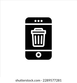 icono de eliminación con vektor aislado y fondo transparente