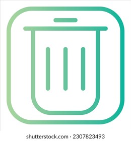 delete icon with isolated vektor and transparent background