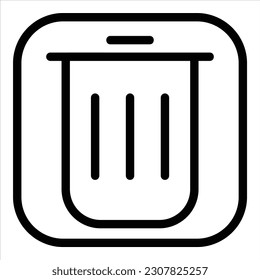 delete icon with isolated vektor and transparent background