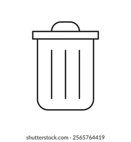 Delete icon line art vector