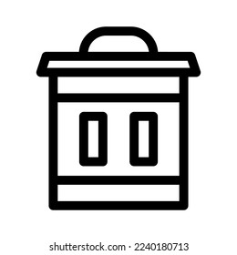 Icono de eliminación o logotipo símbolo de signo aislado ilustración vectorial - iconos vectoriales de estilo negro de alta calidad
