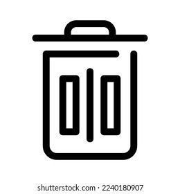 Icono de eliminación o logotipo símbolo de signo aislado ilustración vectorial - iconos vectoriales de estilo negro de alta calidad
