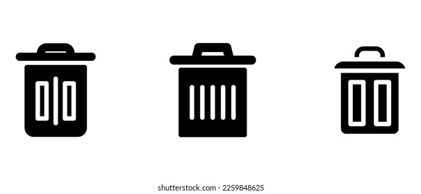 Icono de eliminación o logotipo símbolo de signo aislado ilustración vectorial - iconos vectoriales de estilo negro de alta calidad