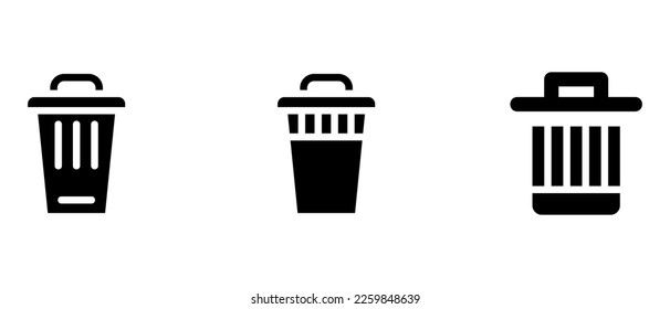 Icono de eliminación o logotipo símbolo de signo aislado ilustración vectorial - iconos vectoriales de estilo negro de alta calidad