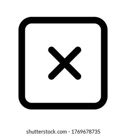 Delete Icon Logo Template Illustration Design