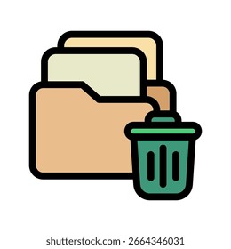 Borrar Icon Mini Icono de Ilustración. Uso Para El Concepto Moderno, Impresión, Ui, Ux Kit, Web Y Desarrollo De App. Vector Relacionado Con La Oficina, La Educación, El Examen Y Más