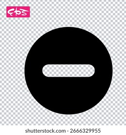 Icono del Borrar, ícono menos, ícono de eliminación, archivo de ilustración de ícono de Vector de formato EPS