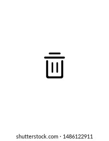 Delete icon on white background