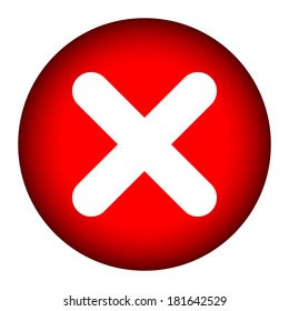 Delete icon on white background,