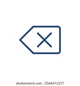 Delete icon Outline icon sign