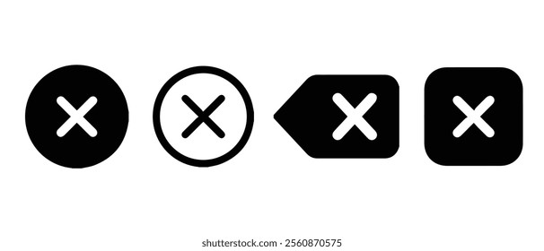 Delete Icon Pack Vector Cancel Icons