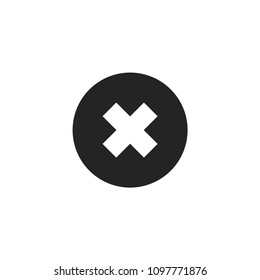 Delete icon. Reject symbol modern, simple, vector, icon for website design, mobile app, ui. Vector Illustration