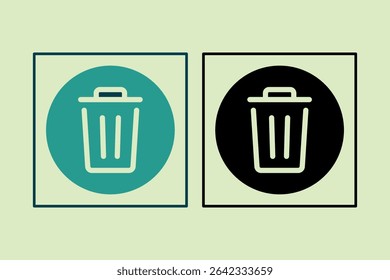 Delete icon. icon related to UI elements. suitable for web site, app, user interfaces,element, printable etc. solid icon style. simple vector design editable