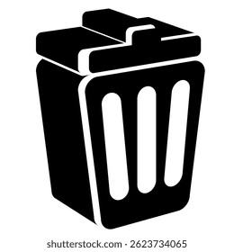 Delete icon represented by Simple Delete icon Black Filled style.