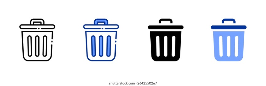 colección de estilos múltiples de la hoja de iconos del Borrar