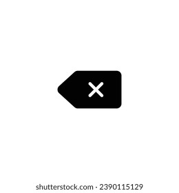 Delete icon, delete sign vector for web site Computer and mobile app
