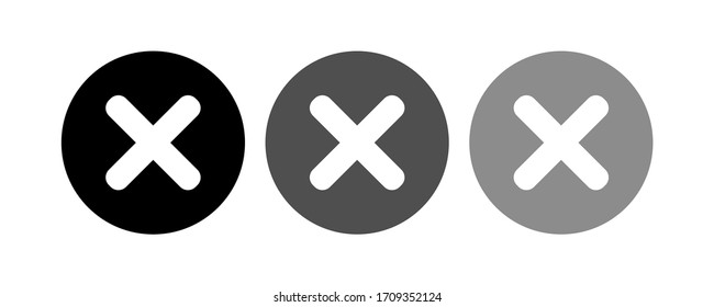 Delete icon stock vector illustration flat design.